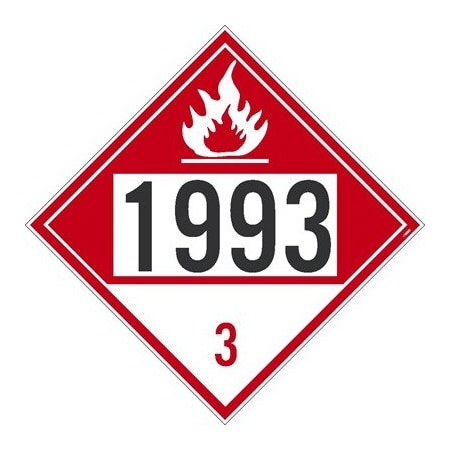 Nmc Four Digit Placard 1993 DL73BP100